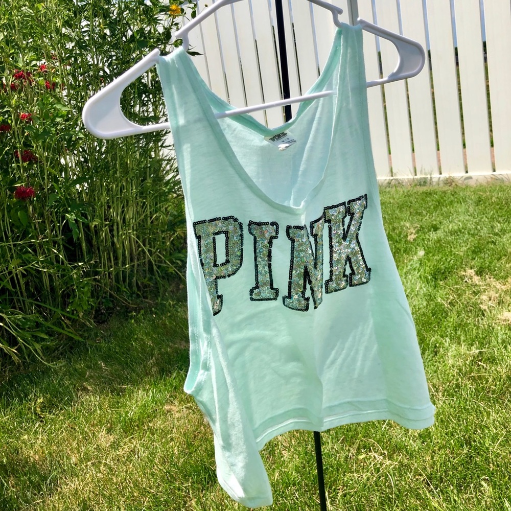 HOLOGRAPHIC-PINK by VS- Mint- Cropped Tank